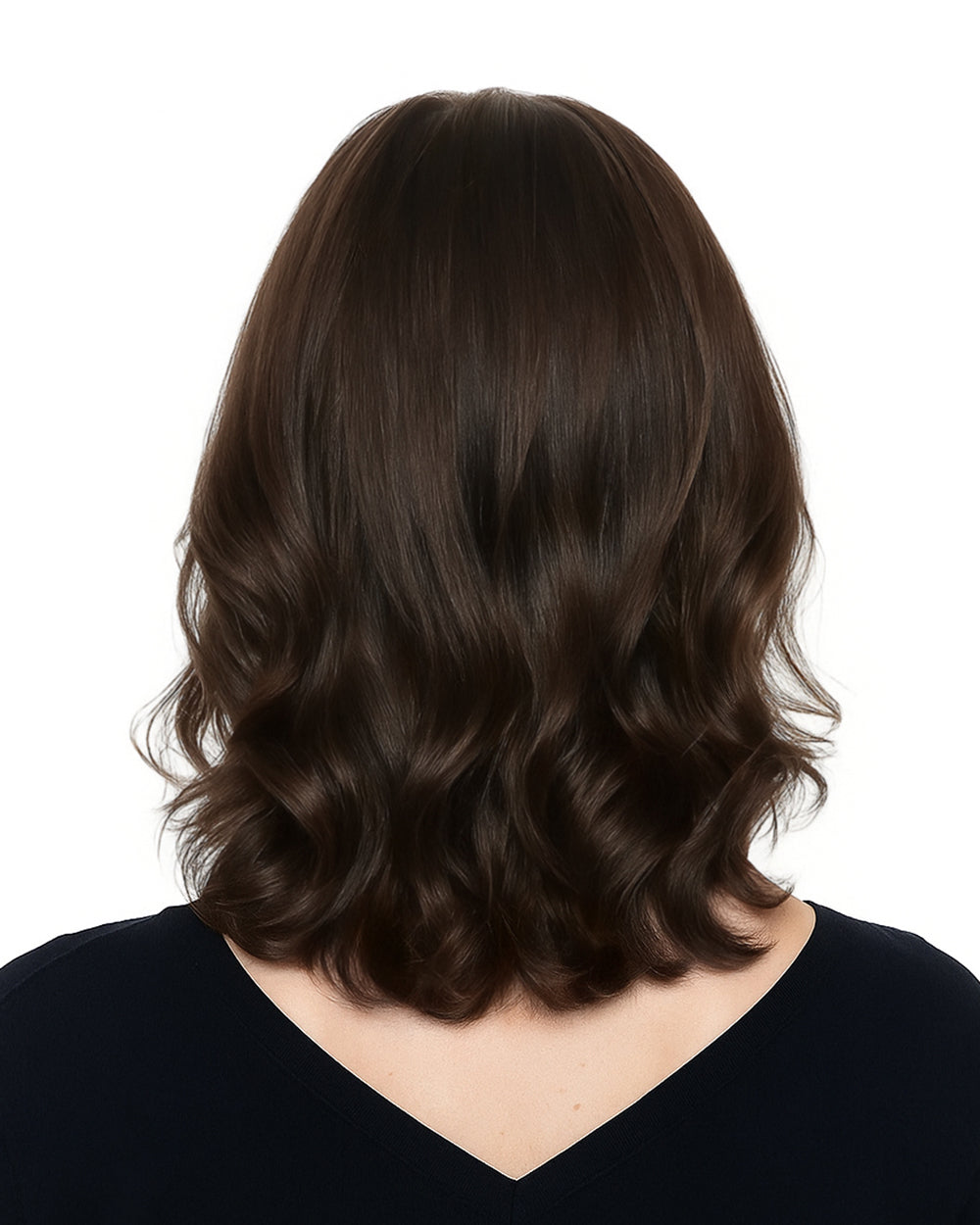 Celeste | 14" Dark Brown Body Wave Glueless Swiss Lace Closure Wig - WW030