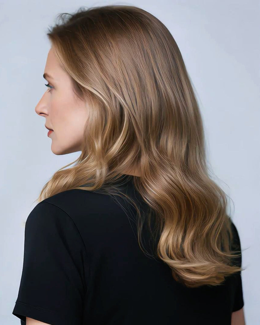 Noelle | 14" Golden Blonde Loose Wave Glueless Swiss Lace Closure Wig - WW031
