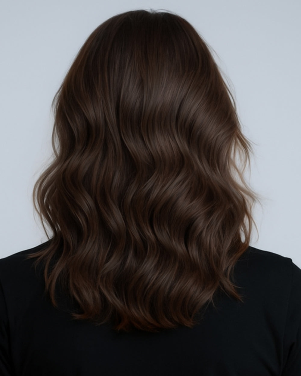 Elena | 14" Medium Brown Loose Wave Glueless Swiss Lace Closure Wig - WW032