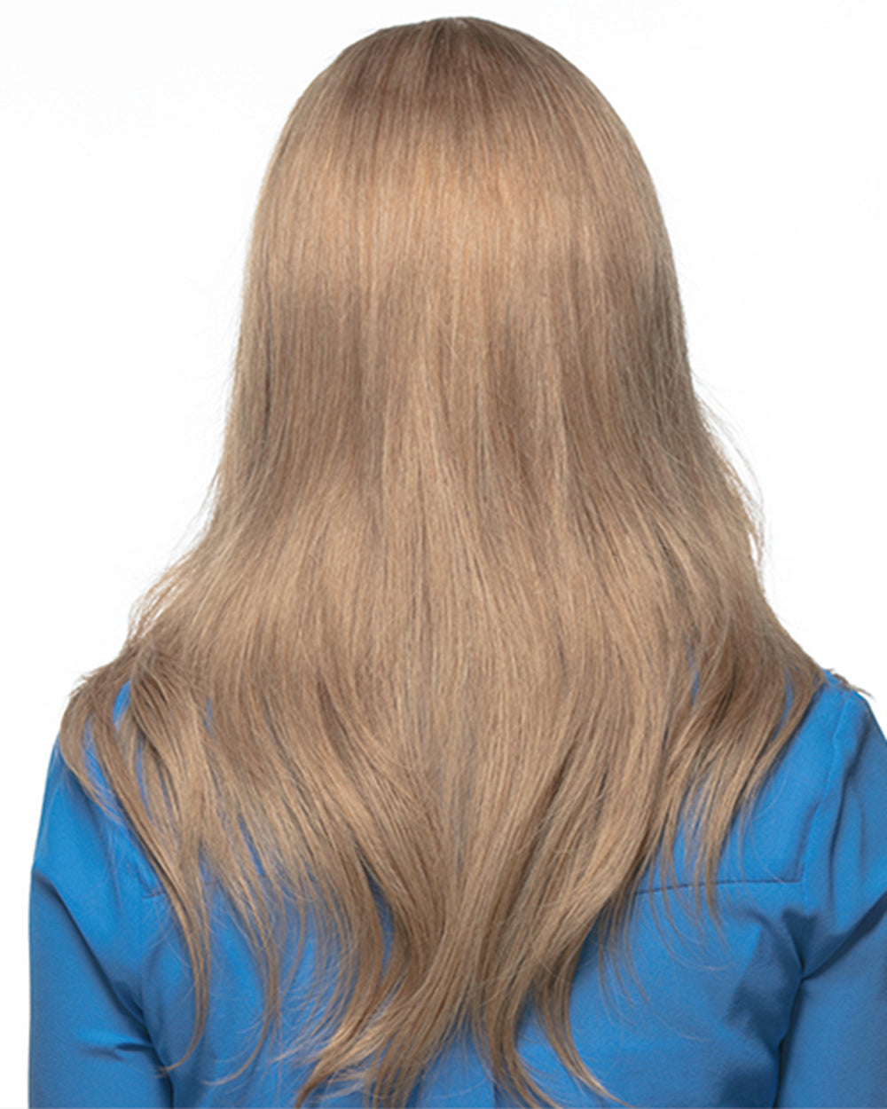 Lila | 22" Light Natural Blonde Wavy Human Hair Swiss Lace Closure Wig - WW022