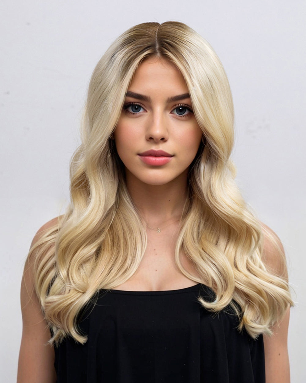 Isabella | 20" Blonde 9x9 Silk Top Topper - TLW002