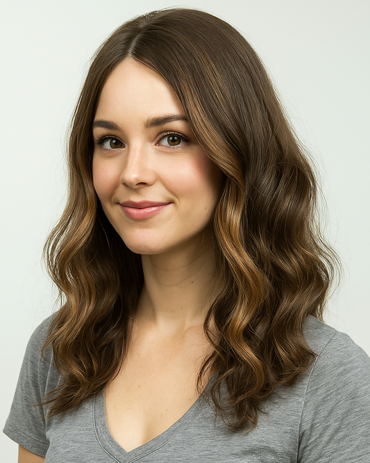 Emma | 16" Highlights 9x9 Mono Topper - TLW003