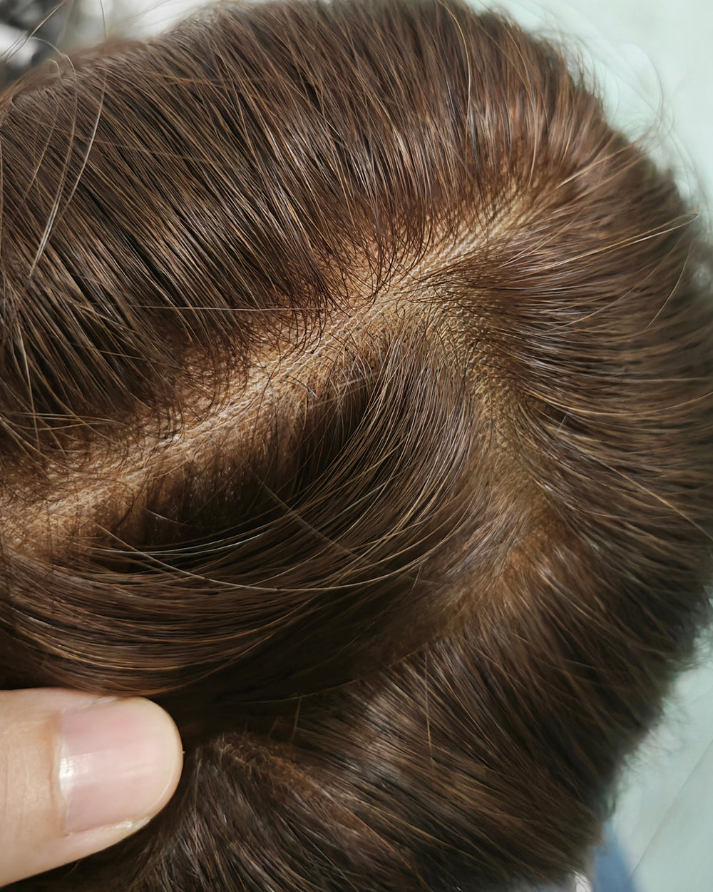 Ausverkauf | 22 Zoll Aschblond Lang Gewellt Echthaar Swiss Lace Closure Perücke - RT-2189