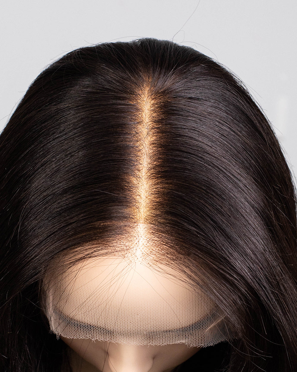Clearance | 24 Inches Natural Black Wavy Human Hair Swiss Lace Front Wig - RTWY-1962