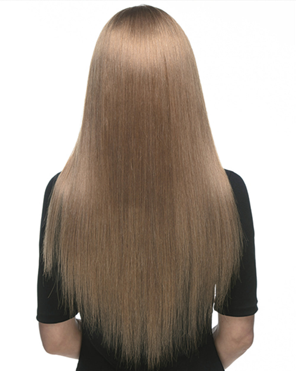 Seraphina | 20" Dark Natural Blonde Straight Human Hair Swiss Lace Closure Wig - WS009