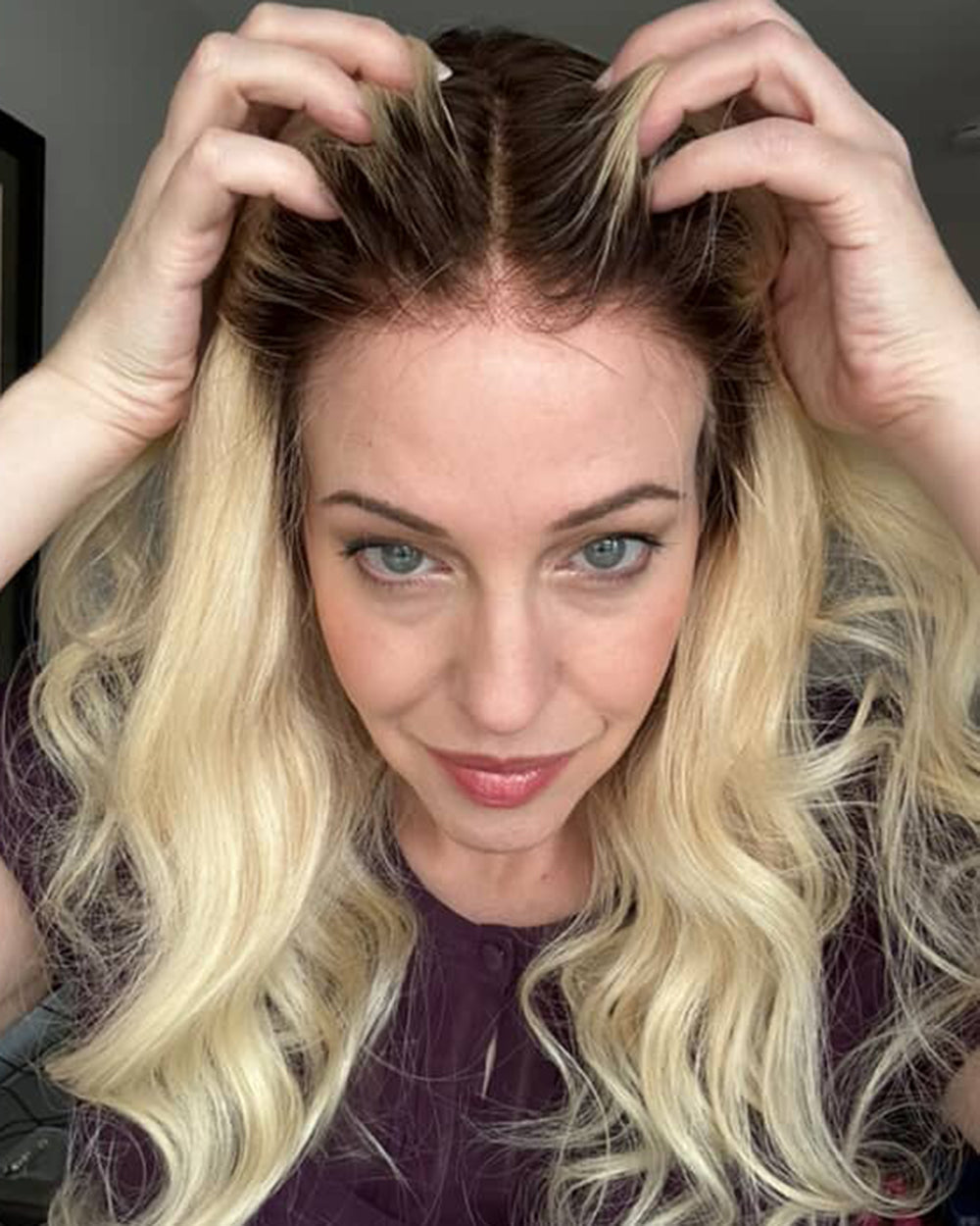 Laura | 20" Blonde Body Wave Human Hair Swiss Lace Closure Wig - WLW001