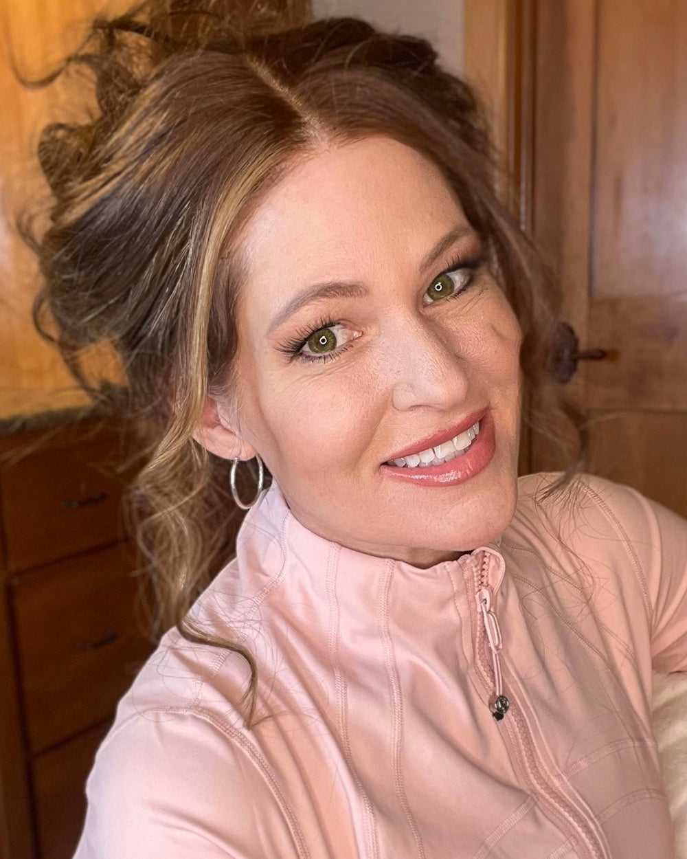 Rowan | 20" Ash Brown with Golden Highlights Soft Wavy Human Hair Swiss Lace Front Wig - WW055