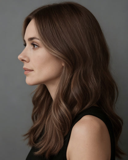 Cleo | 18" Blonde And Brown Blend Wavy Glueless Swiss Lace Closure Wig - WW053