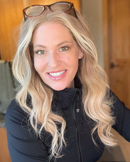 Zoe | 20" Blonde Balayage Body Wave Human Hair Swiss Lace Front Wig - WLW003