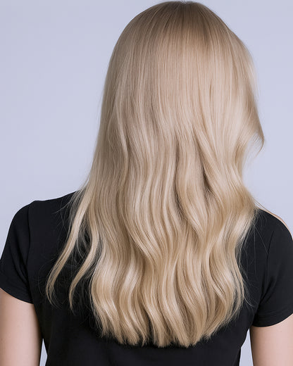 Freya | 20" Champagne Blonde Loose Wave Glueless Swiss Lace Closure Wig - WW040
