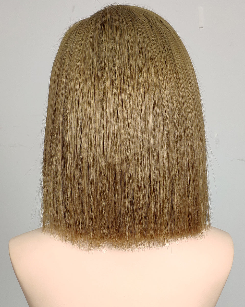 Clearance | 14 Inches Human Hair Bob Swiss Lace Closure Wig - RT-2275