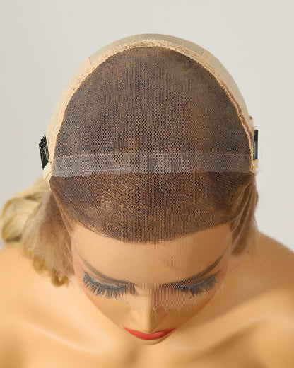 Custom  Virgin Human Hair 13x6" Swiss Lace Front Wig - Custom001