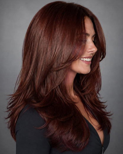 Nerina | Perruque Lace Closure Suisse Sans Colle Ondulée Lâche avec Raie Latérale de 20" - WW069