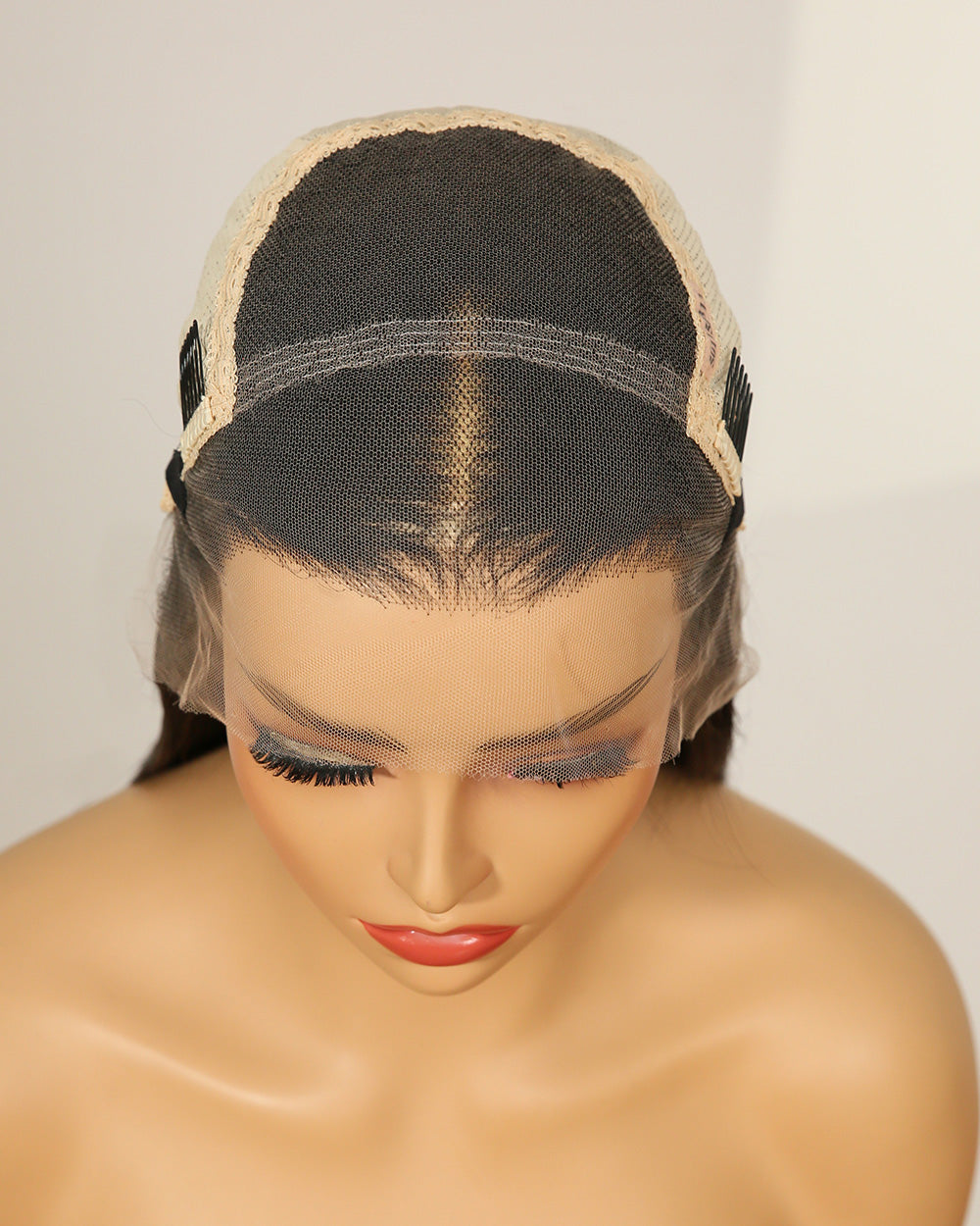 Clearance | 20 Inches Natural Part Line Swiss Lace Fully Hand-tied Wig - RT-1864