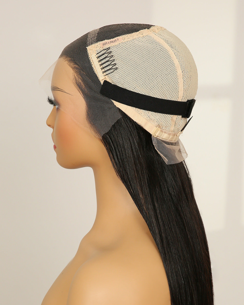 Clearance | 20 Inches Natural Part Line Swiss Lace Fully Hand-tied Wig - RT-1864