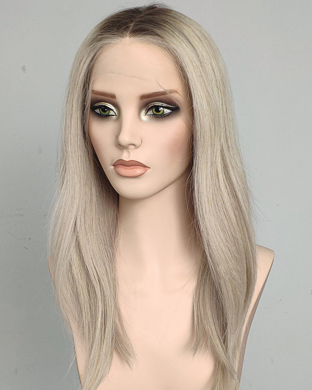 Nerina | Perruque Lace Closure Suisse Sans Colle Ondulée Lâche avec Raie Latérale de 20" - WW069