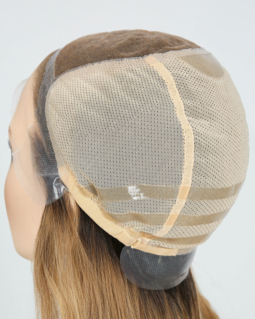 Carys | 18" Rooted Blonde Layered Loose Waves Fully Hand-tied Lace Wig Medical Cap - WW047