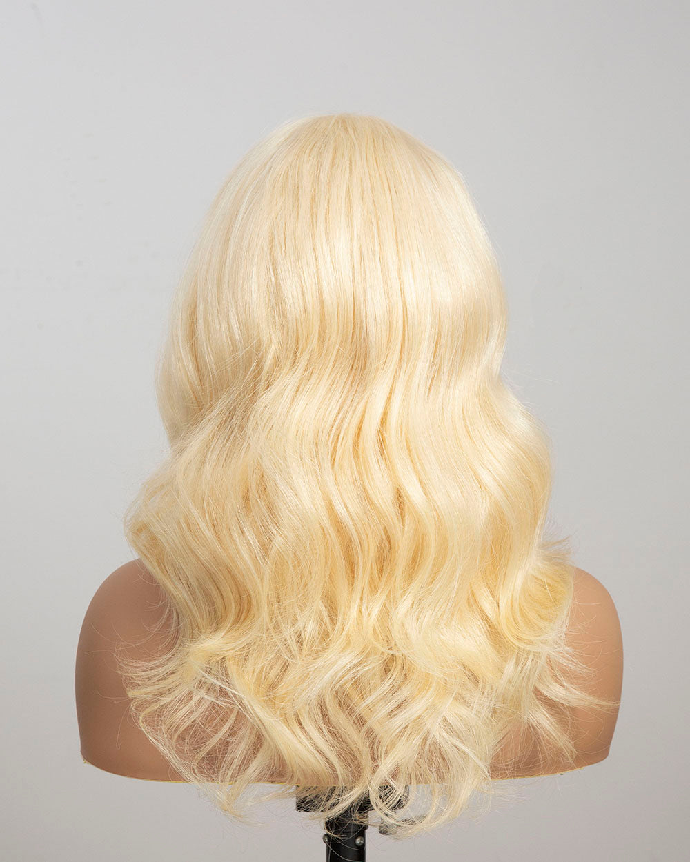 Abigail | 14" Blonde Wavy Human Hair Swiss Lace Front Wig - WLW005