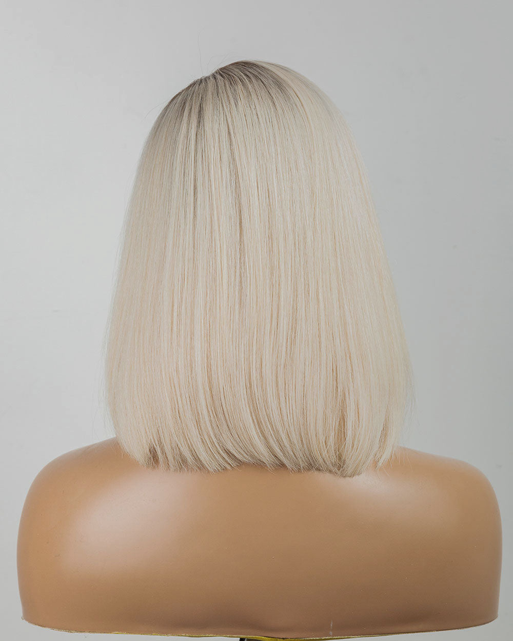 Alice | 12" White Blonde BOB Human Hair HD Lace Front Wig - WL15