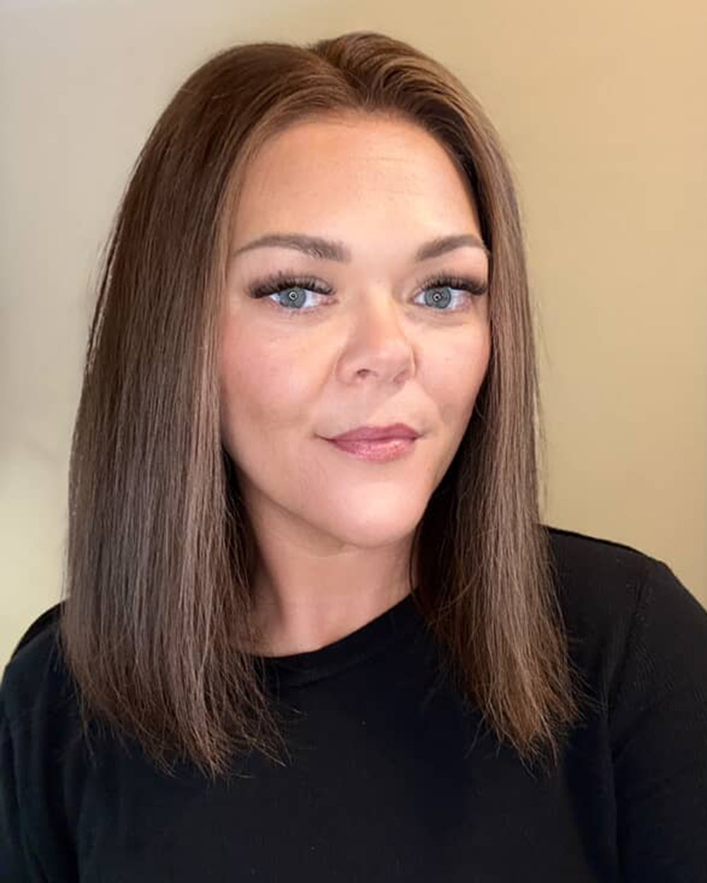 Lena | 14" Medium Brown Loose Wave Bob Glueless Swiss Lace Closure Wig - WW033