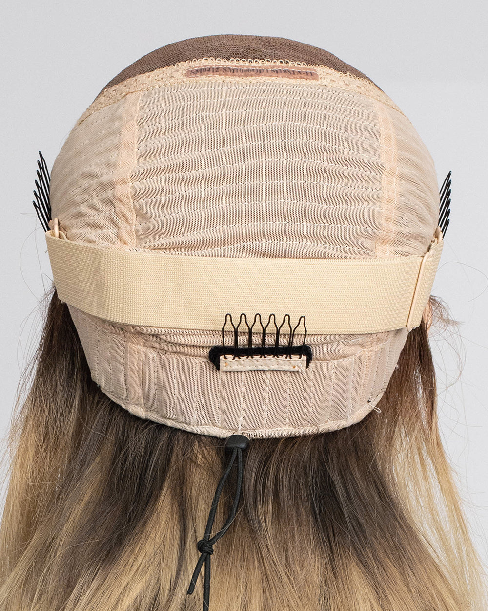 Destockage | Perruque Lace Closure Suisse Cheveux Humains Blonds Longs Ondulés 55 cm - RTW-676
