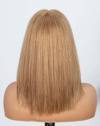 Lily | Perruque Lace Front Suisse 14" Cheveux Humains BOB Blonds - WBS001