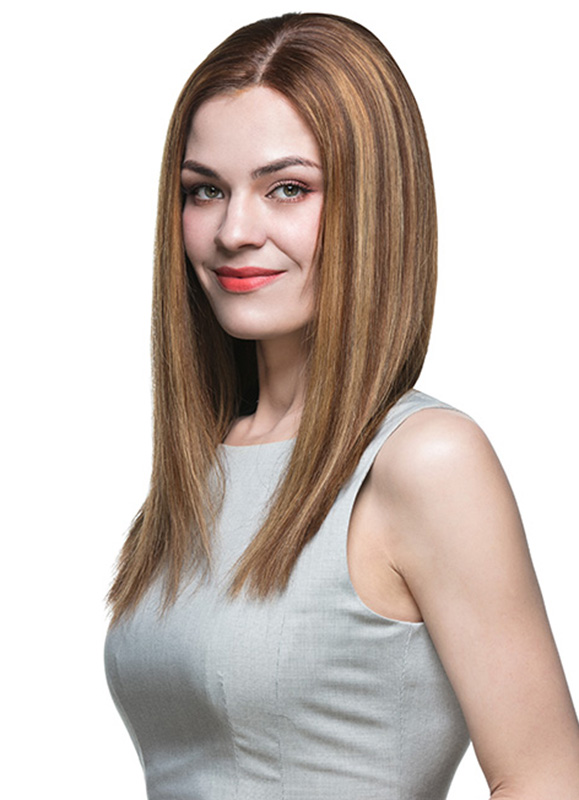 Beth Medium-Length Indian Hair Wig EFS003